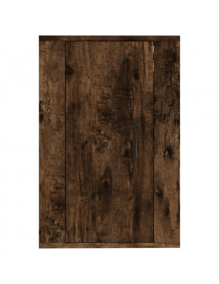 Mobile Porta TV a Parete Rovere Fumo 40x34,5x60 cm