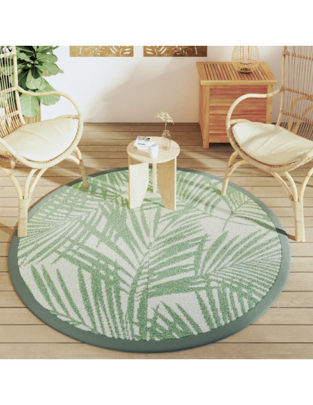 Tappeto da Esterno Verde Ø160 cm in PP
