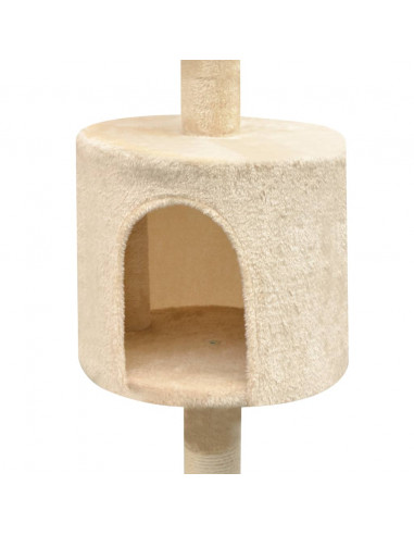 Albero per Gatti con Tiragraffi Sisal 125 cm Beige