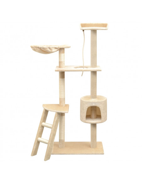 Albero per Gatti con Tiragraffi Sisal 150 cm Beige