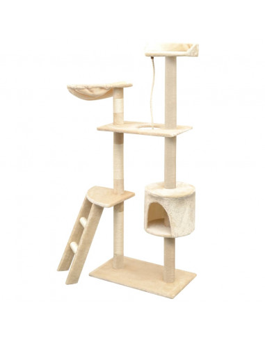 Albero per Gatti con Tiragraffi Sisal 150 cm Beige