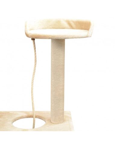 Albero per Gatti con Tiragraffi Sisal 150 cm Beige