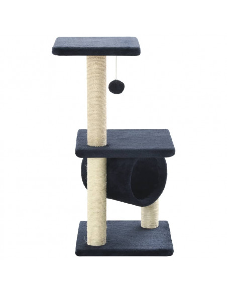 Albero per Gatti con Tiragraffi in Sisal 65 cm Blu Scuro