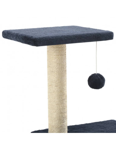 Albero per Gatti con Tiragraffi in Sisal 65 cm Blu Scuro