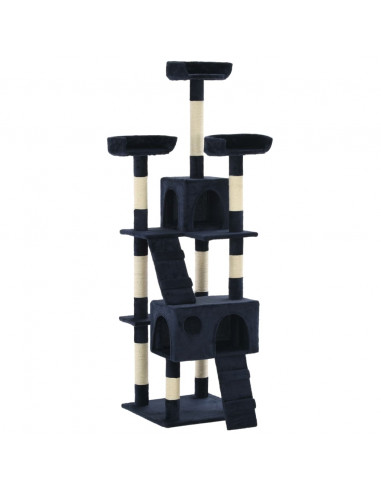 Albero per Gatti con Tiragraffi in Sisal 170 cm Blu