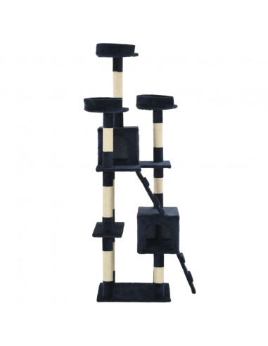 Albero per Gatti con Tiragraffi in Sisal 170 cm Blu