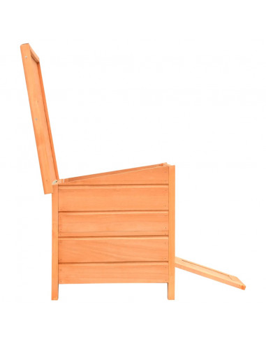 Cuccia per Gatti in Legno di Pino e Abete 50x46x43,5 cm