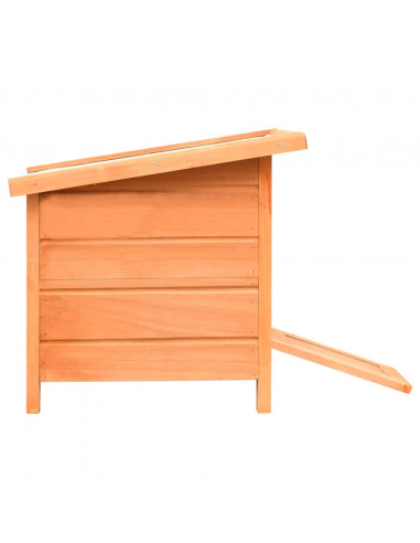 Cuccia per Gatti in Legno di Pino e Abete 50x46x43,5 cm