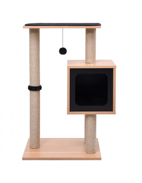 Albero per Gatti con Tappeto Tiragraffi in Sisal 82 cm