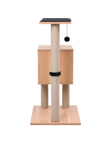 Albero per Gatti con Tappeto Tiragraffi in Sisal 82 cm