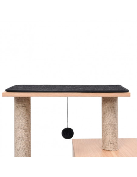 Albero per Gatti con Tappeto Tiragraffi in Sisal 82 cm