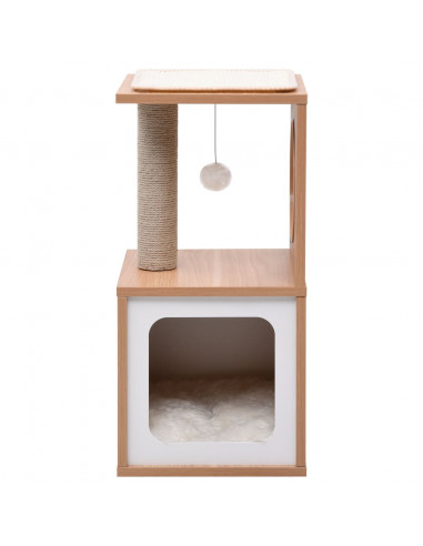 Albero per Gatti con Tappeto Tiragraffi in Sisal 60 cm