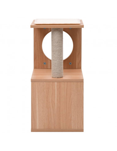 Albero per Gatti con Tappeto Tiragraffi in Sisal 60 cm