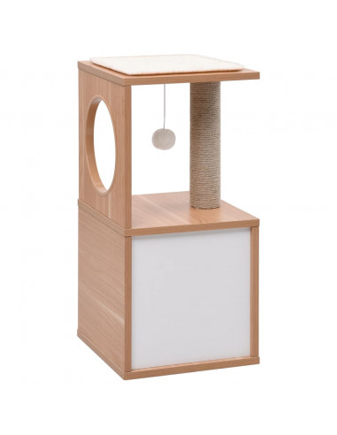 Albero per Gatti con Tappeto Tiragraffi in Sisal 60 cm