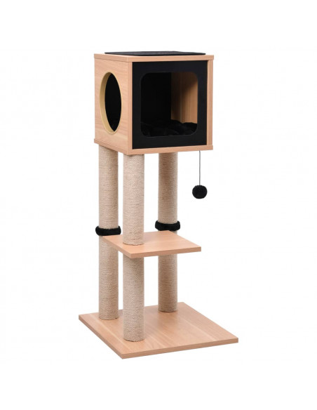 Albero per Gatti con Tappeto Tiragraffi in Sisal 90 cm