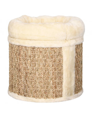 Cuccia per Gatti con Cuscino Lusso 33 cm in Giunco