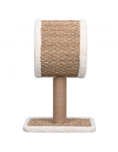 Albero per Gatti con Tunnel in Alto e Giocattolo 56cm in Giunco