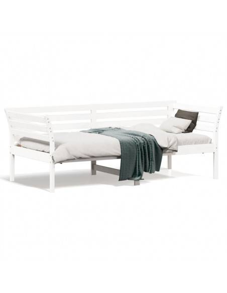 Dormeuse Bianca 90x190 cm in Legno Massello di Pino