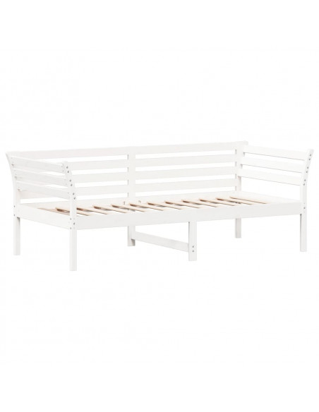 Dormeuse Bianca 90x190 cm in Legno Massello di Pino