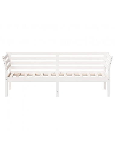 Dormeuse Bianca 90x190 cm in Legno Massello di Pino