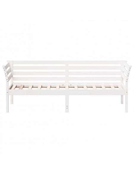 Dormeuse Bianca 90x190 cm in Legno Massello di Pino