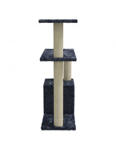 Albero per Gatti con Tiragraffi in Sisal Grigio Scuro 70 cm