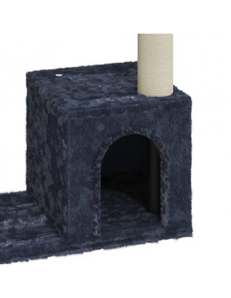 Albero per Gatti con Tiragraffi in Sisal Grigio Scuro 70 cm