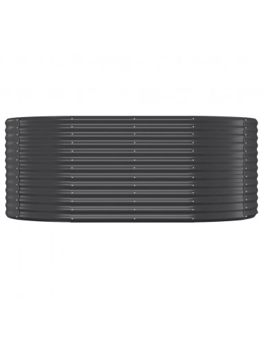 Letto da Giardino in Acciaio a Polvere 175x100x68 cm Antracite