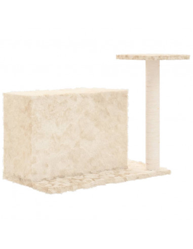 Albero per Gatti con Tiragraffi in Sisal Crema 51 cm