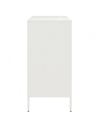 Credenza Bianca 68x39x79 cm in Acciaio