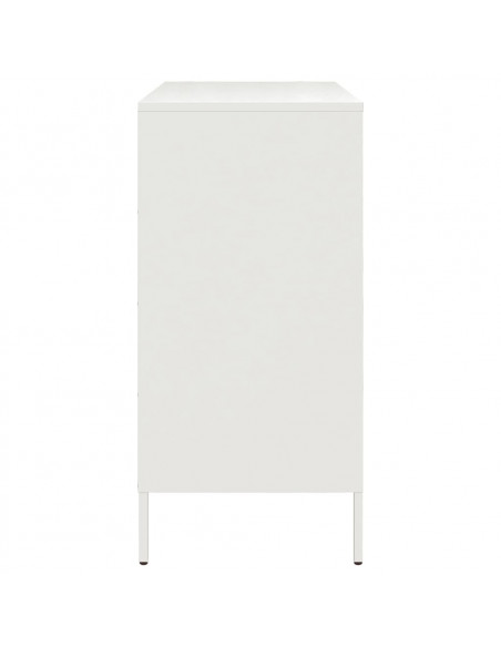 Credenza Bianca 68x39x79 cm in Acciaio