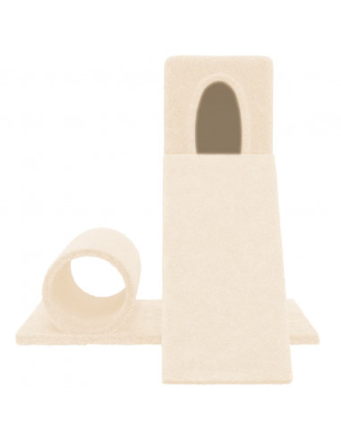 Albero per Gatti con Tiragraffi in Sisal Crema 59 cm