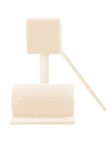 Albero per Gatti con Tiragraffi in Sisal Crema 59 cm