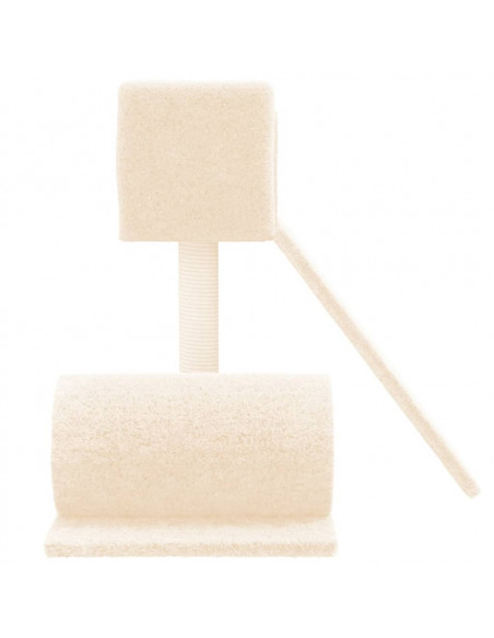Albero per Gatti con Tiragraffi in Sisal Crema 59 cm