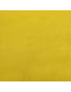 Set di Divani 2 pz con Cuscini giallo in Velluto