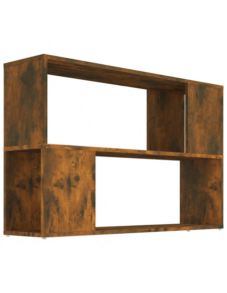 Libreria Rovere Fumo 100x24x63 cm in Legno Multistrato