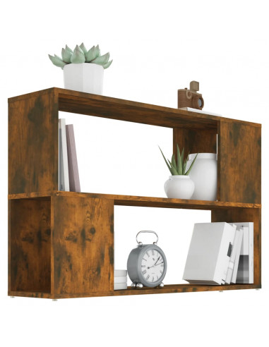 Libreria Rovere Fumo 100x24x63 cm in Legno Multistrato