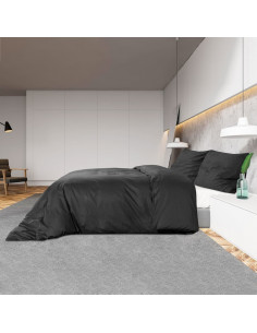 Set Copripiumino Nero 260x220 cm in Cotone