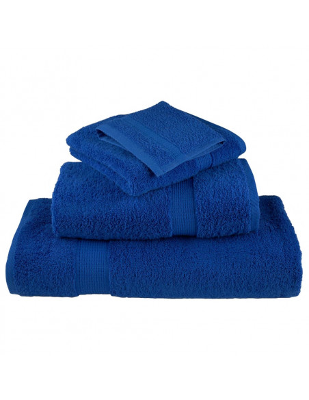 Set Asciugamani 8 pz Blu 600 gsm 100% Cotone