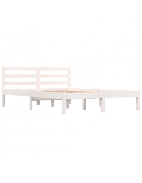 Giroletto in Legno Massello 135x190 cm Bianco Small Double