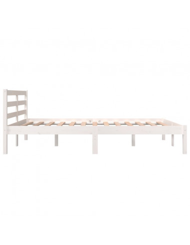 Giroletto in Legno Massello 135x190 cm Bianco Small Double