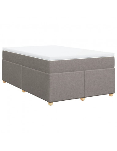 Giroletto a Molle con Materasso Tortora 120x200 cm in Tessuto