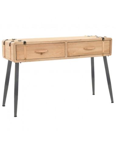 Tavolo Consolle in Legno Massello di Abete 115x40,5x76 cm