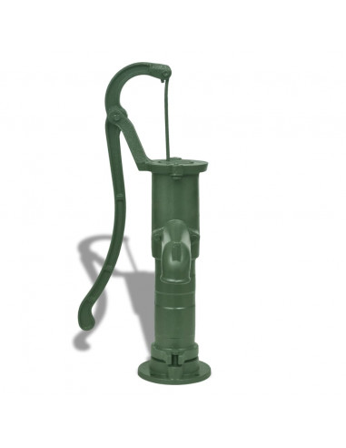 Pompa d'Acqua con Supporto per Giardino in Ghisa