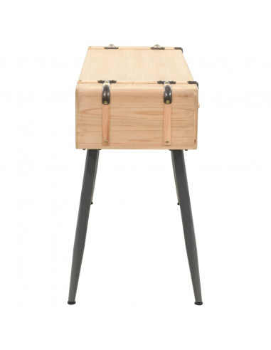 Tavolo Consolle in Legno Massello di Abete 115x40,5x76 cm