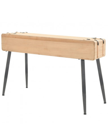 Tavolo Consolle in Legno Massello di Abete 115x40,5x76 cm