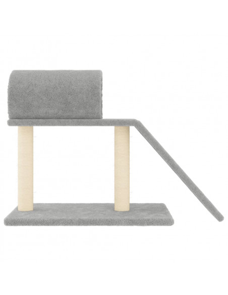Pali Tiragraffi Gatti Tunnel e Scaletta Grigio Chiaro 55,5 cm