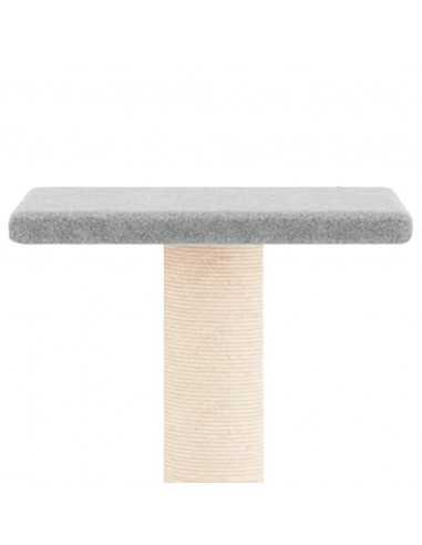 Albero per Gatti con Tiragraffi in Sisal Grigio Chiaro 73 cm