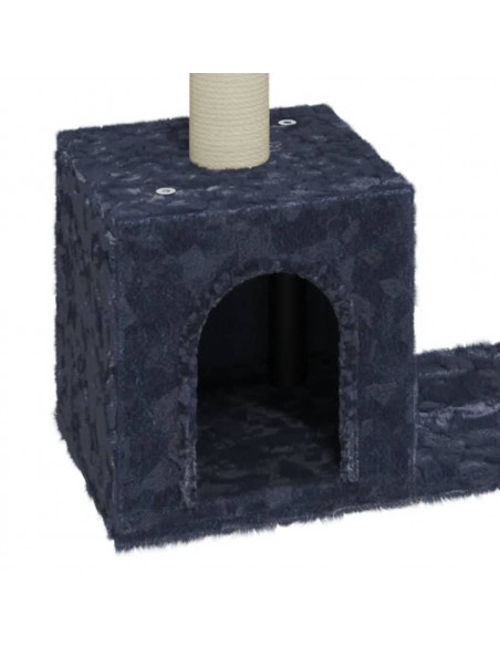 Albero per Gatti con Tiragraffi in Sisal Grigio Scuro 60 cm