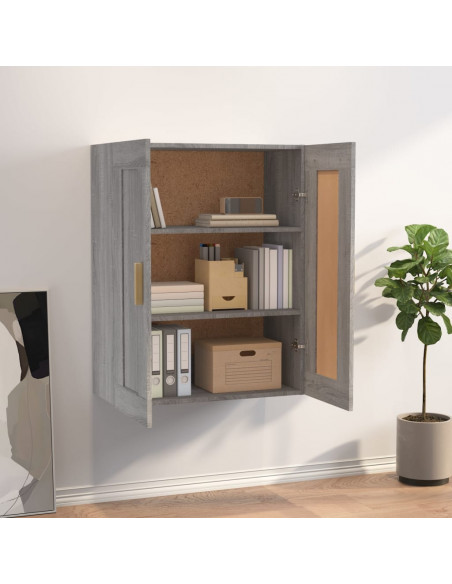Pensile Grigio Sonoma 69,5x32,5x90 cm in Legno Multistrato